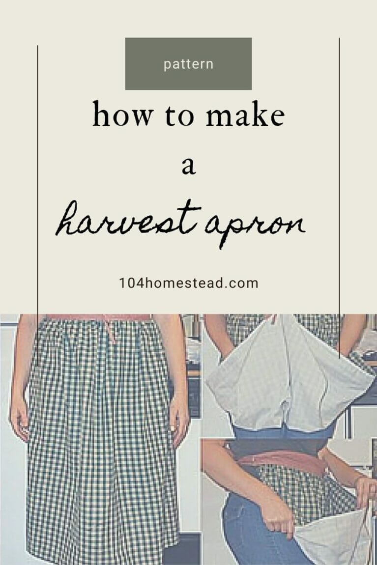 How Easily to Make a Harvest Apron or Gathering Apron